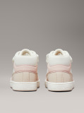 Multi Kids High Top Lace-Up/Velcro Sneaker  Girls
