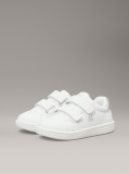 White Low Cut Velcro Sneaker  Girls