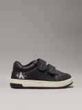 Black Low Cut Velcro Sneaker  Kids Unisex