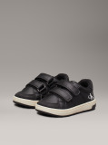 Black Low Cut Velcro Sneaker  Kids Unisex