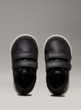 Black Low Cut Velcro Sneaker  Kids Unisex