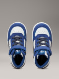 Μπλε Παιδικά Ψηλά Sneakers Με Κορδόνια Και Velcro  Παιδικό Unisex