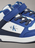 Μπλε Παιδικά Ψηλά Sneakers Με Κορδόνια Και Velcro  Παιδικό Unisex