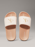 Pink Logo Print Pool Slide  Girls