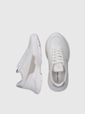 White Low Cut Lace-Up Sneaker  Girls