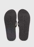Black Kids Logo Print Flip Flop  Kids Unisex
