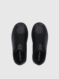Black Low Cut Lace-Up Sneaker  Kids Unisex