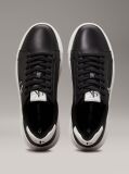 Μαύρο Δερμάτινα Chunky Sneakers  Άνδρας