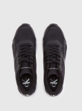 Black Retro Tennis Low Multilayer Trainers  Men