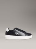 Black Leather Trainers  Men