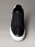 Μαύρο Δερμάτινα Sneakers NYC   Άνδρας