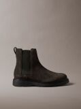 Grey Suede Lug Chelsea Boots  Men