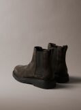 Grey Suede Lug Chelsea Boots  Men