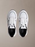 Λευκό Sneakers Από Δέρμα Και Αναπνεύσιμο Δίχτυ  Άνδρας