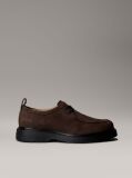 Brown Nubuck Leather Lug Sole Derby Shoes  Men