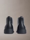 Black Leather Airfit® Lugged Desert Boots  Men