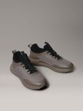 Multi Lace-Up Trainers With Mixed Textures  Men