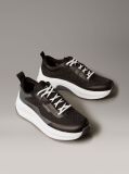 Black Emblem Logo Chunky Runner Trainers  Men