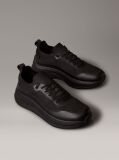 Black Mesh Chunky Runner Sock Trainers  Men