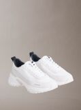 White Suede and Nylon Runner Trainers  Men