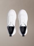 White Suede and Nylon Runner Trainers  Men
