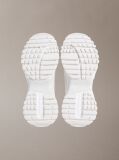 White Suede and Nylon Runner Trainers  Men