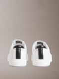 White Leather Signature Logo Trainers  Men