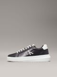 Black Leather Trainers  Women