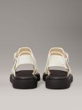 White Leather Fisherman Sandals  Women