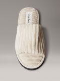 Grey Soft Padded Corduroy Slippers  Women