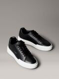 Black Leather Durable Traction NYC Trainers  Women