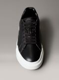 Black Leather Durable Traction NYC Trainers  Women