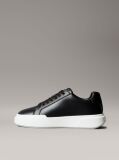 Black Leather Durable Traction NYC Trainers  Women