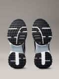 Black Suede and Emblem Logo Nylon Trainers  Women