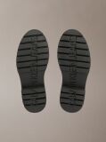 Black Tall Heeled Flexible Lug Sole Rainboots  Women