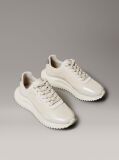 Beige Mirrored Silver Tab Ultralight Trainers  Women