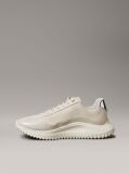 Beige Mirrored Silver Tab Ultralight Trainers  Women