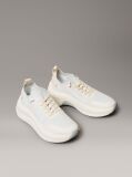 Grey Mesh Chunky Runner Sock Trainers  Women