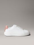 White CK Avenue - Smooth Leather Logo Trainers  Women