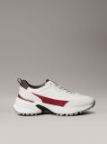 White Suede and Nylon Runner Trainers  Women