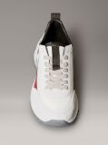 White Suede and Nylon Runner Trainers  Women