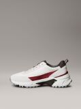 White Suede and Nylon Runner Trainers  Women