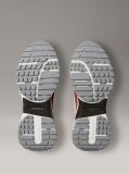 White Suede and Nylon Runner Trainers  Women