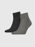 Grey Calvin Klein Men's Quarter Socks 2 pack  Men