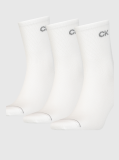 White CK Men Short Sock 3P  Men