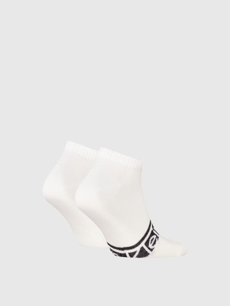 White 2 Pack Sneaker Socks  Men