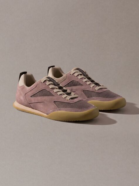 Pink CK KAYLA - Suede Runner Trainers  Women