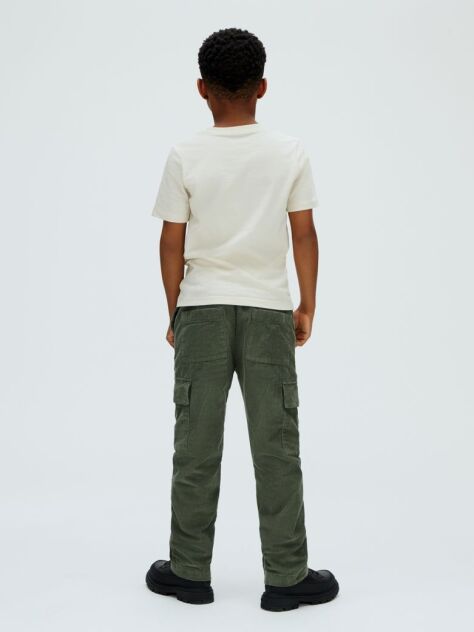 Green Straight Corduroy Trousers  Boys