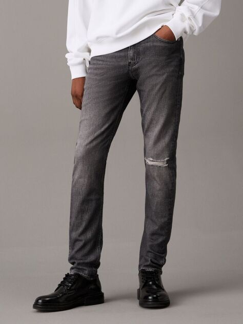 Black Slim Tapered Jeans  Men
