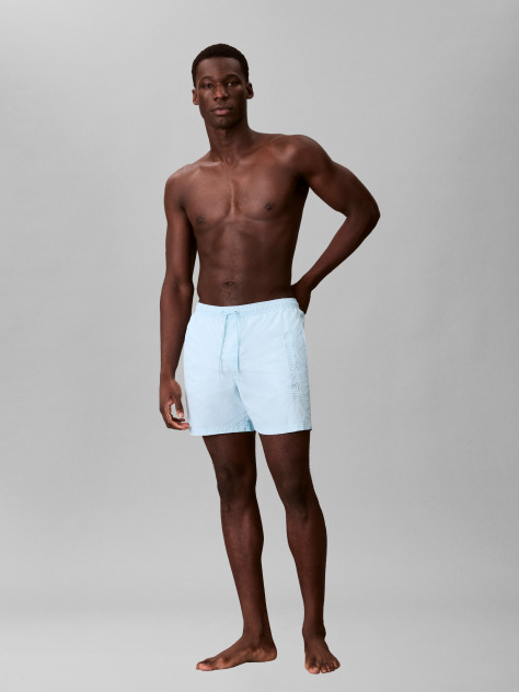 Blue Medium Drawstring Swim Shorts - CK Tech  Men
